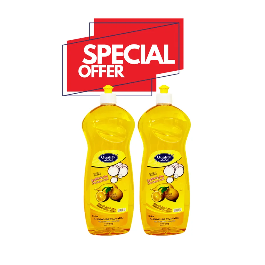 OFFER 2 PCS ( QUALITY DISH WASH LIQUID SOAP - 1 ltr )