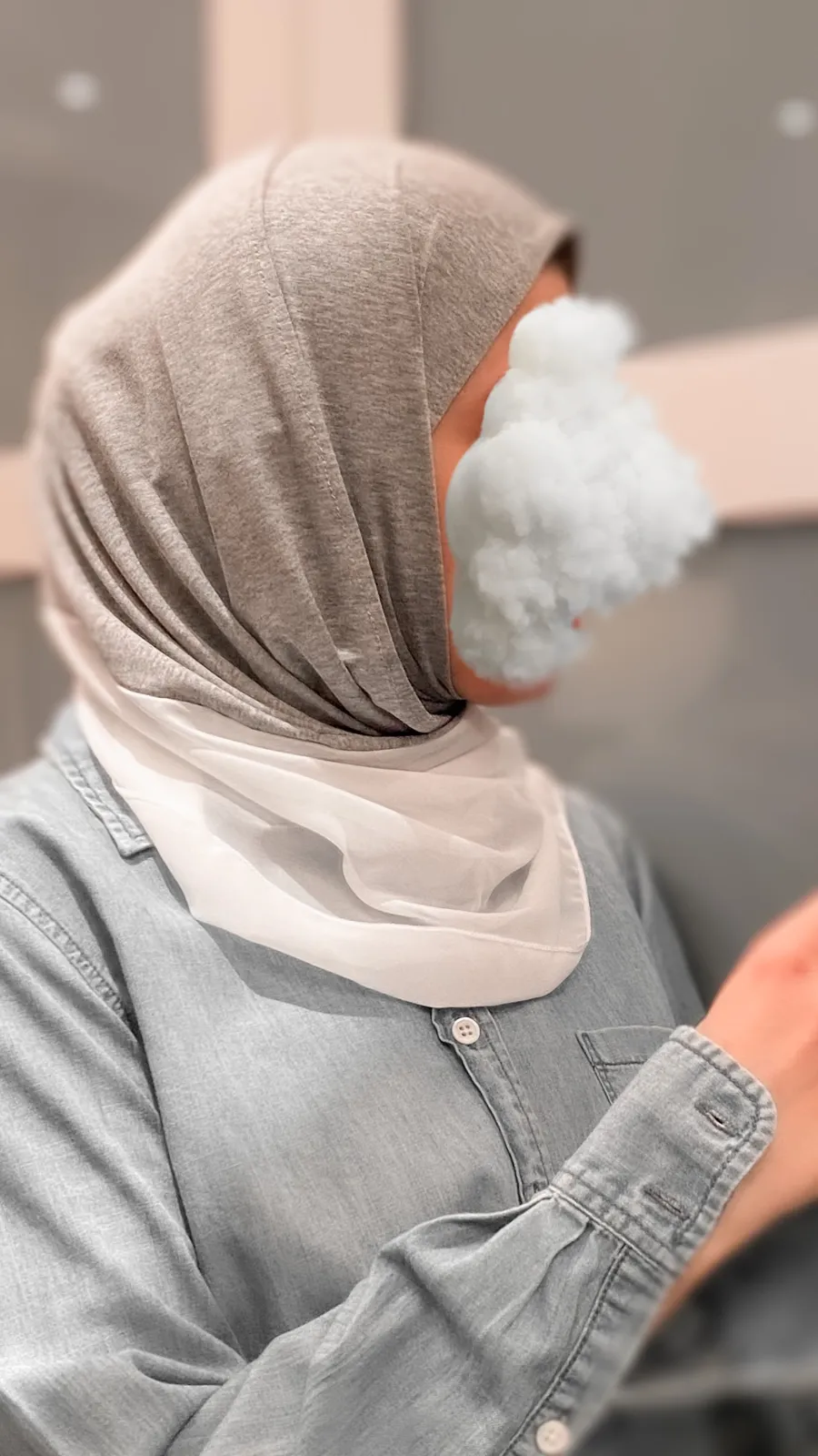 Gray Sport hijab