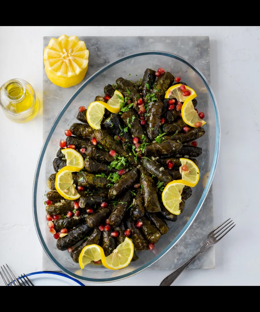 Warag enab stuffed meat & rice (lebanese style)