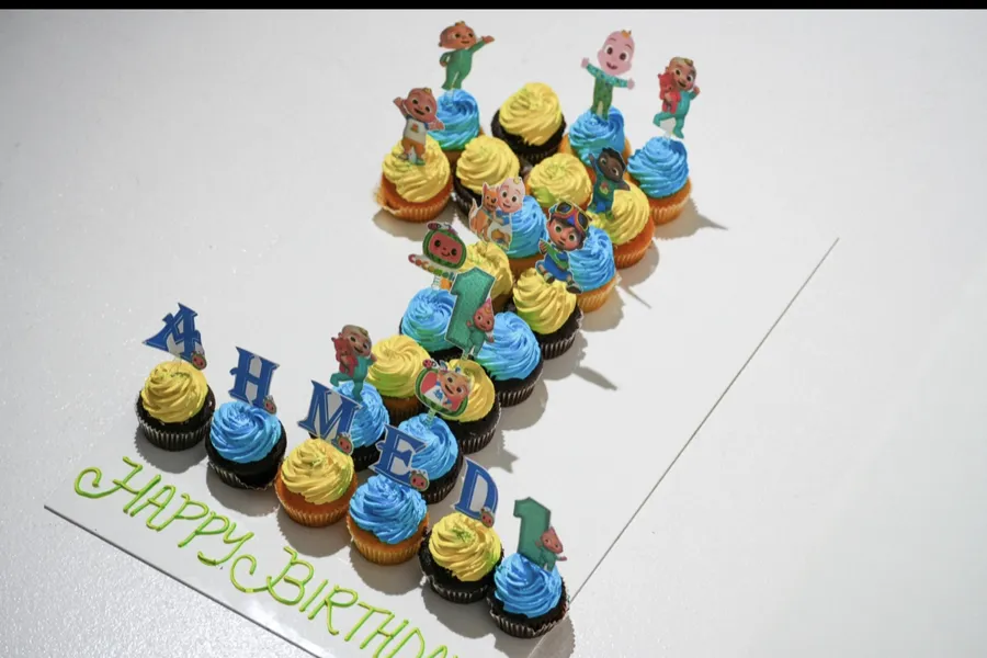 Cup cake number coco melon 25pic mix 🧁