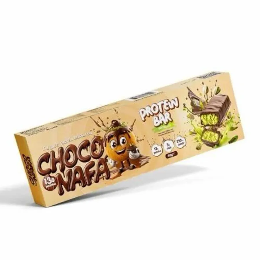 Choconafa pistachio protein bar