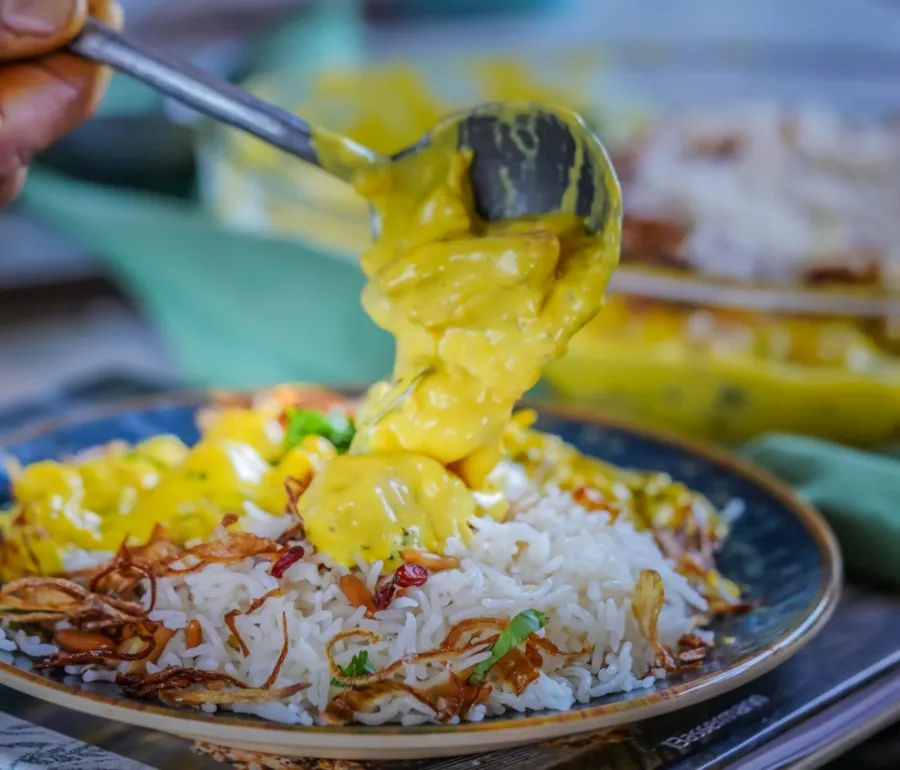 Chicken saffron rice for 1