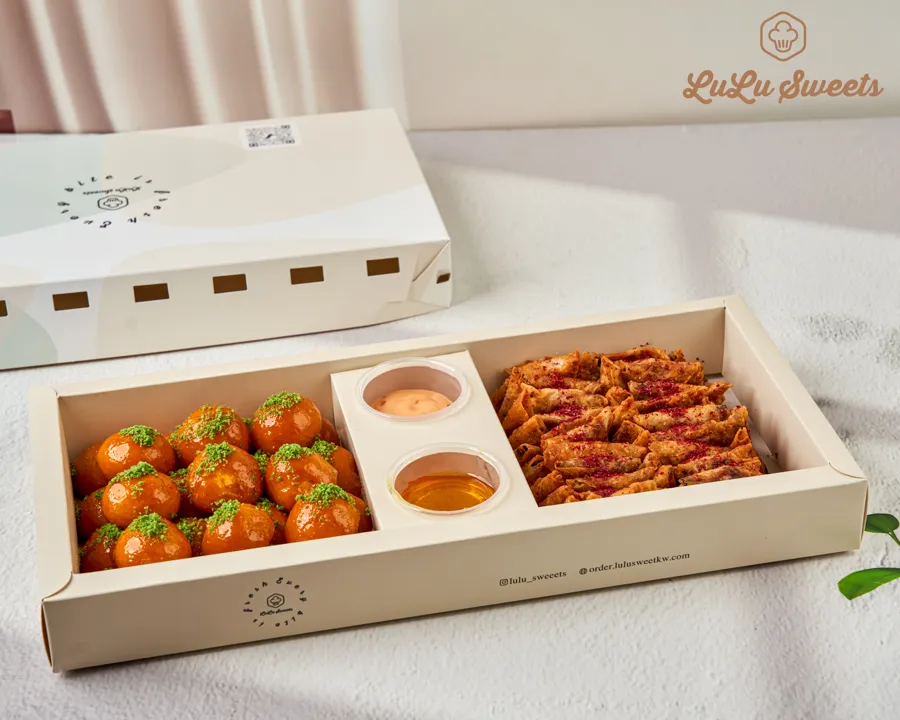 Luqaimat Cheese Mix and Sambosa Chicken
