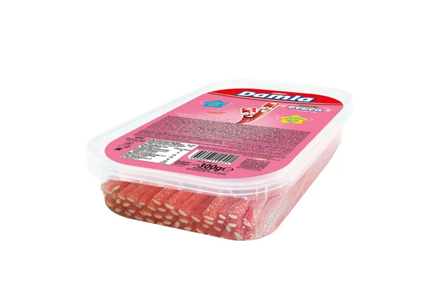 Tayas Damla Turkish Sour Pencil Liquorice with Strawberry Flavor 300gr