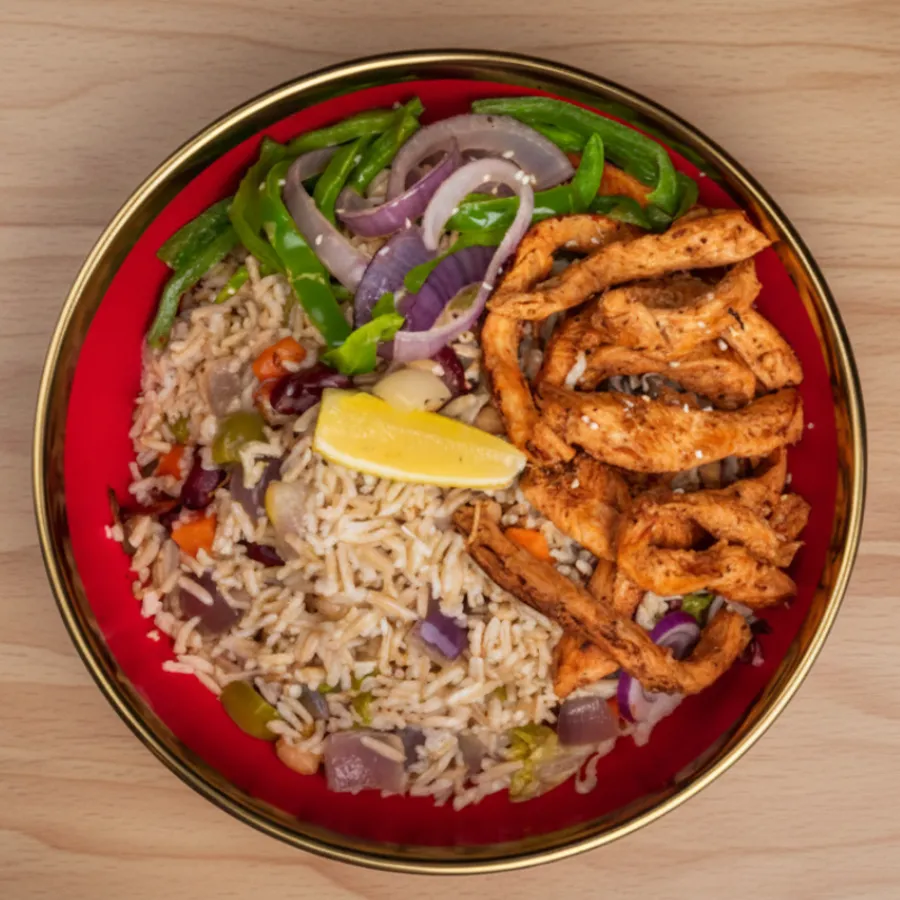 Chicken Fajita Rice Bowl
