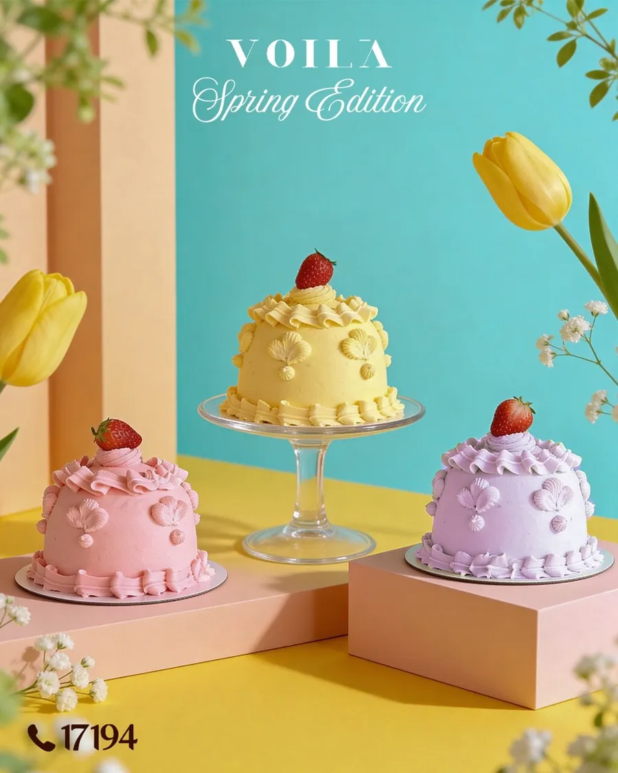 Easter Mini cakes.