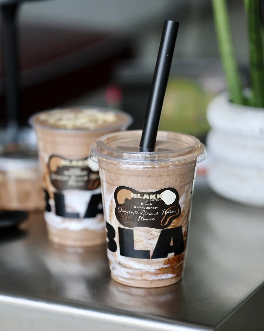 Chocolate Almond Protein Mousse Smoothie