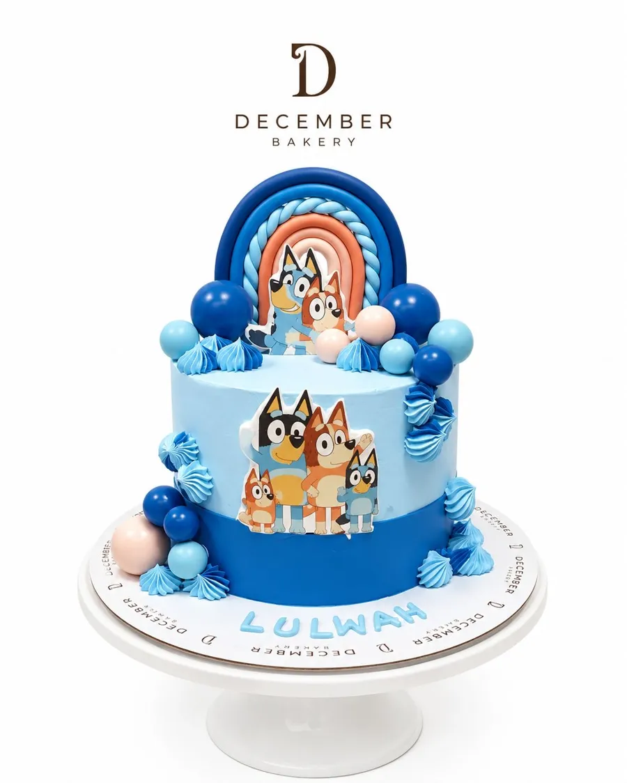 Bluey cake blue 6inch