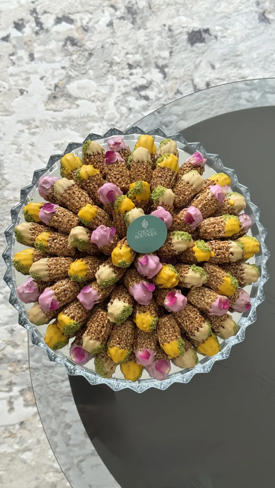 Mix Samsamya in Crystal Bowl