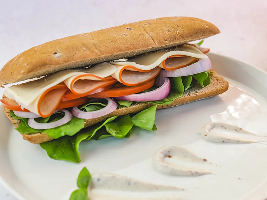 TURKEY AND ROCCA SANDWICH