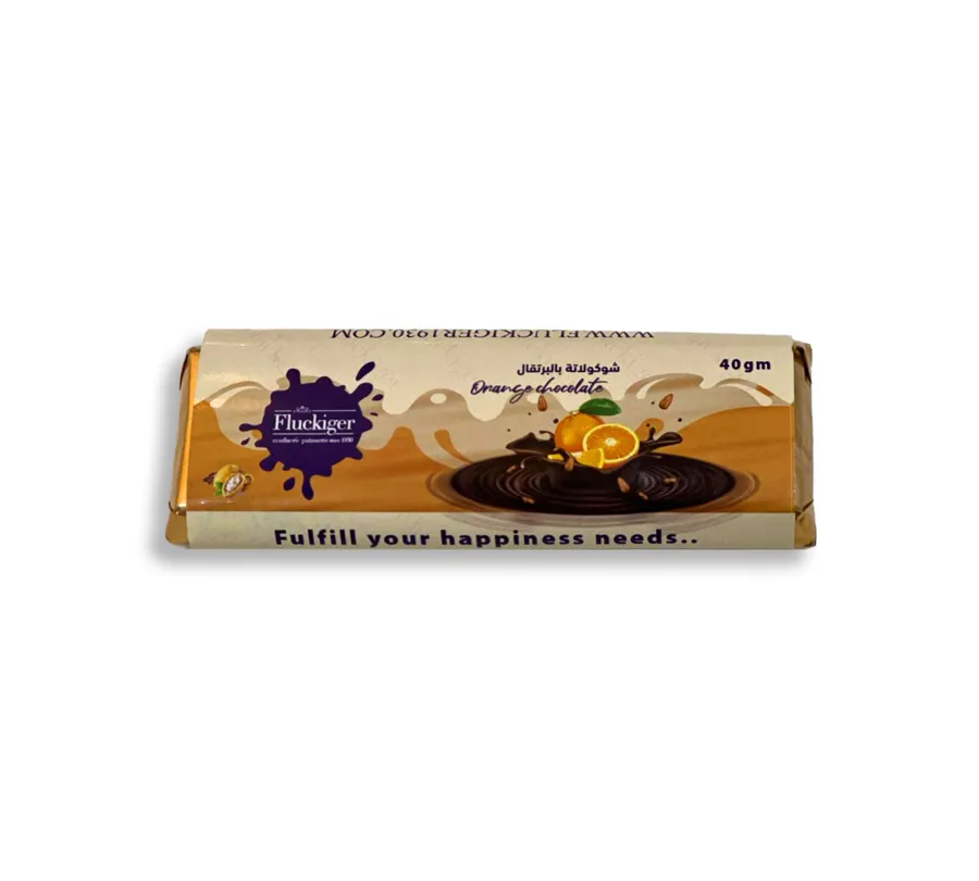 Dark Chocolate Bar With Orange