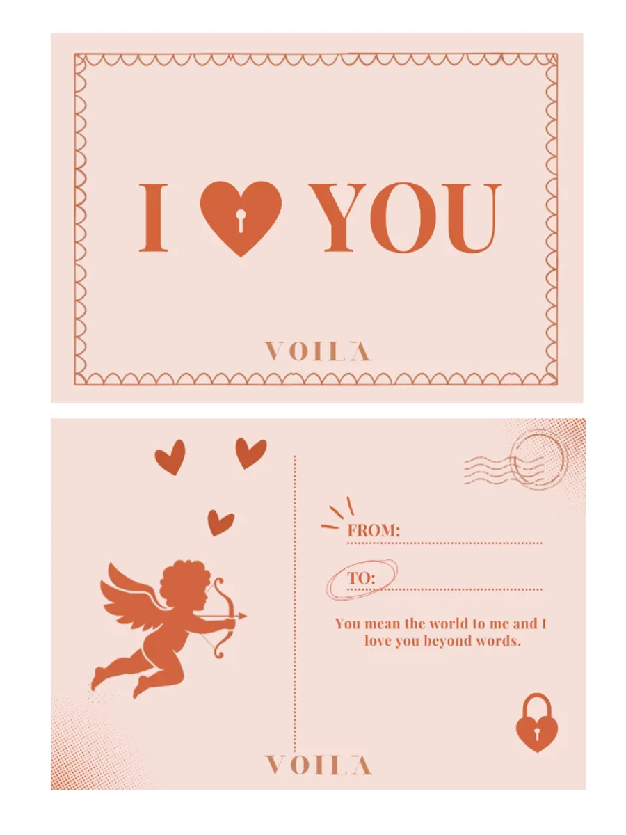 I LOVE YOU CARD