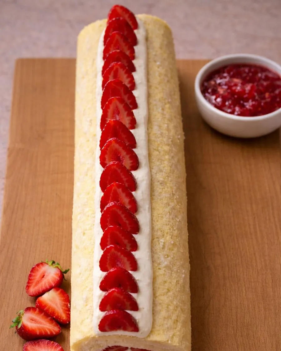 Strawberry Swiss Roll