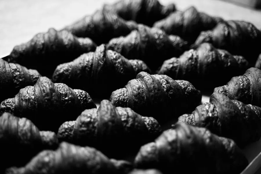 Wolf's Charcoal chocolate croissants