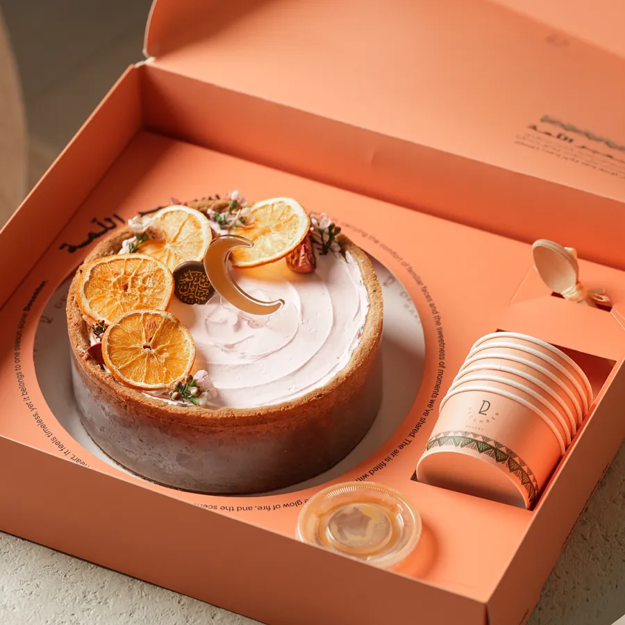 Cheesecake orange box Eid
