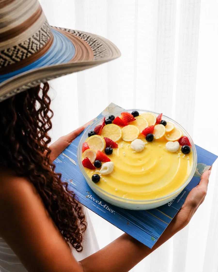 Lemon cake fruit