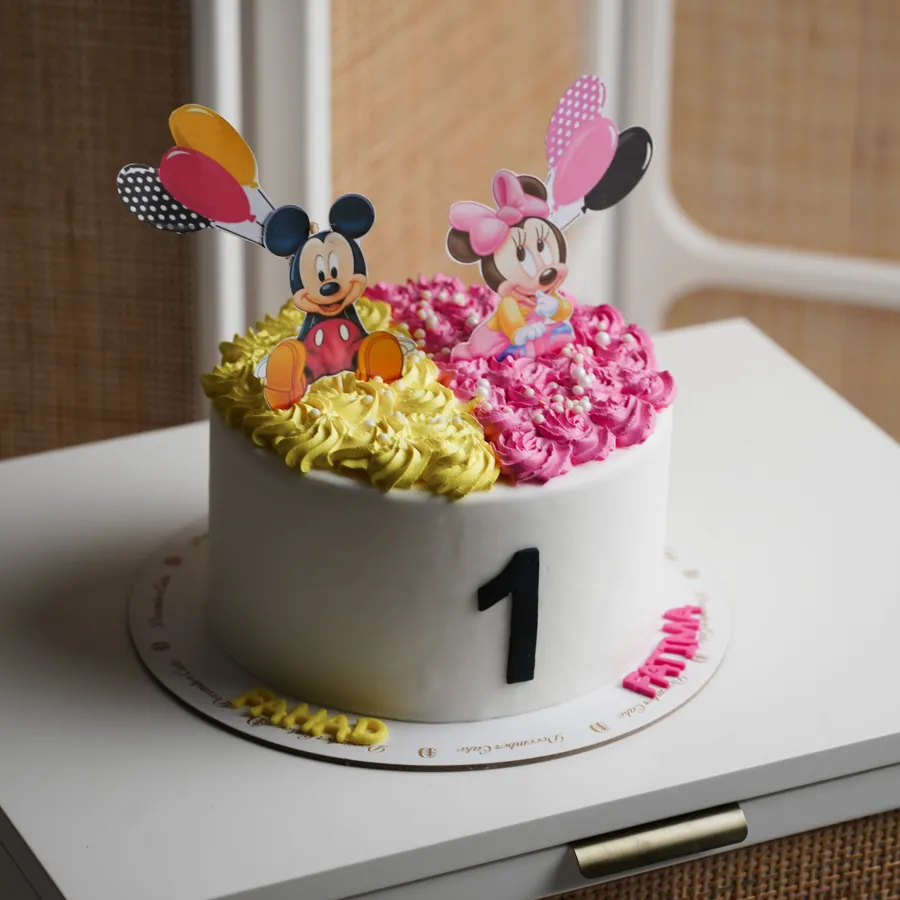 Mickey and mini mouse cake8inch