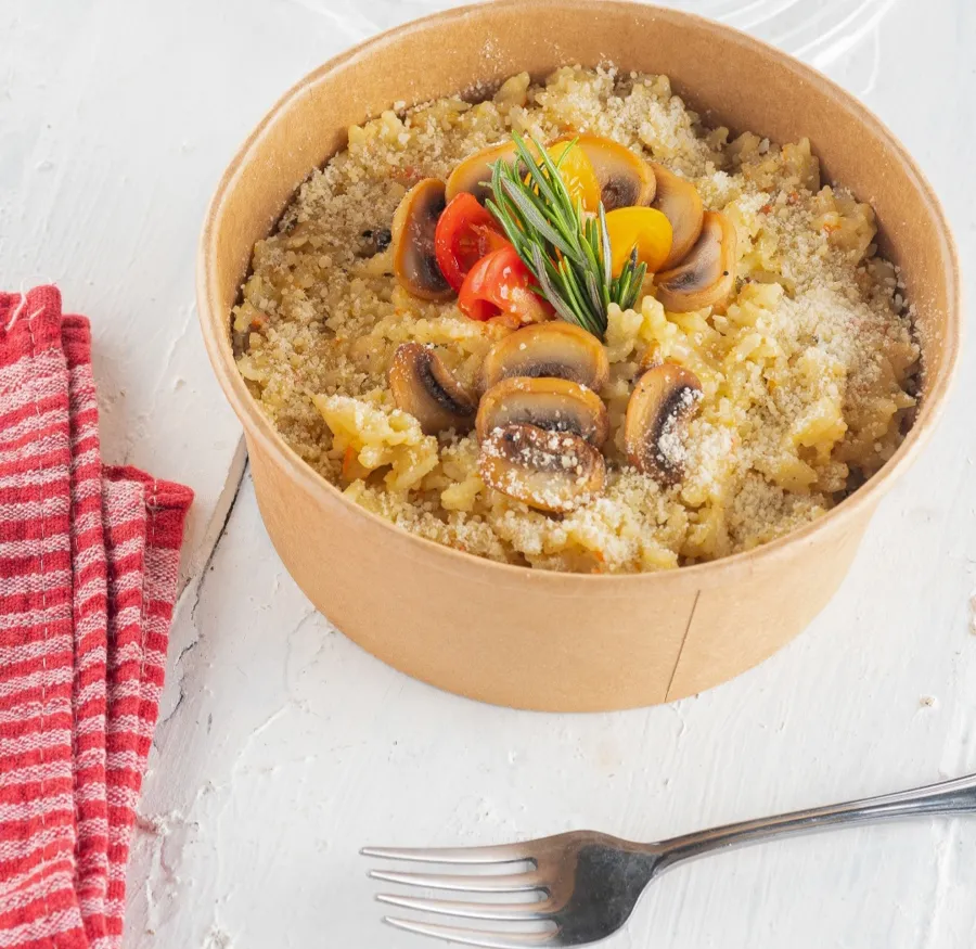 Risotto chicken mushroom for 1