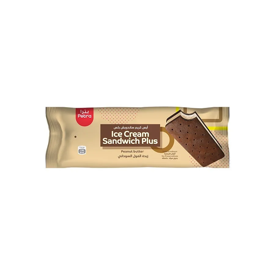 Sandwich Plus Peanut Butter Ice Cream 70 ml (12 Pieces)