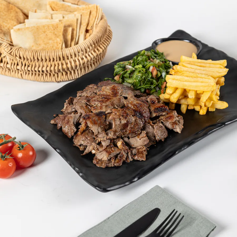 Shawerma Meat Meal Plate