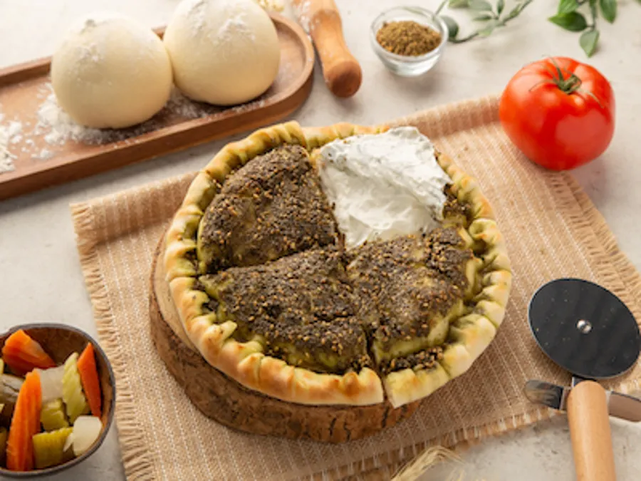 Thyme Stuffed with Labneh.