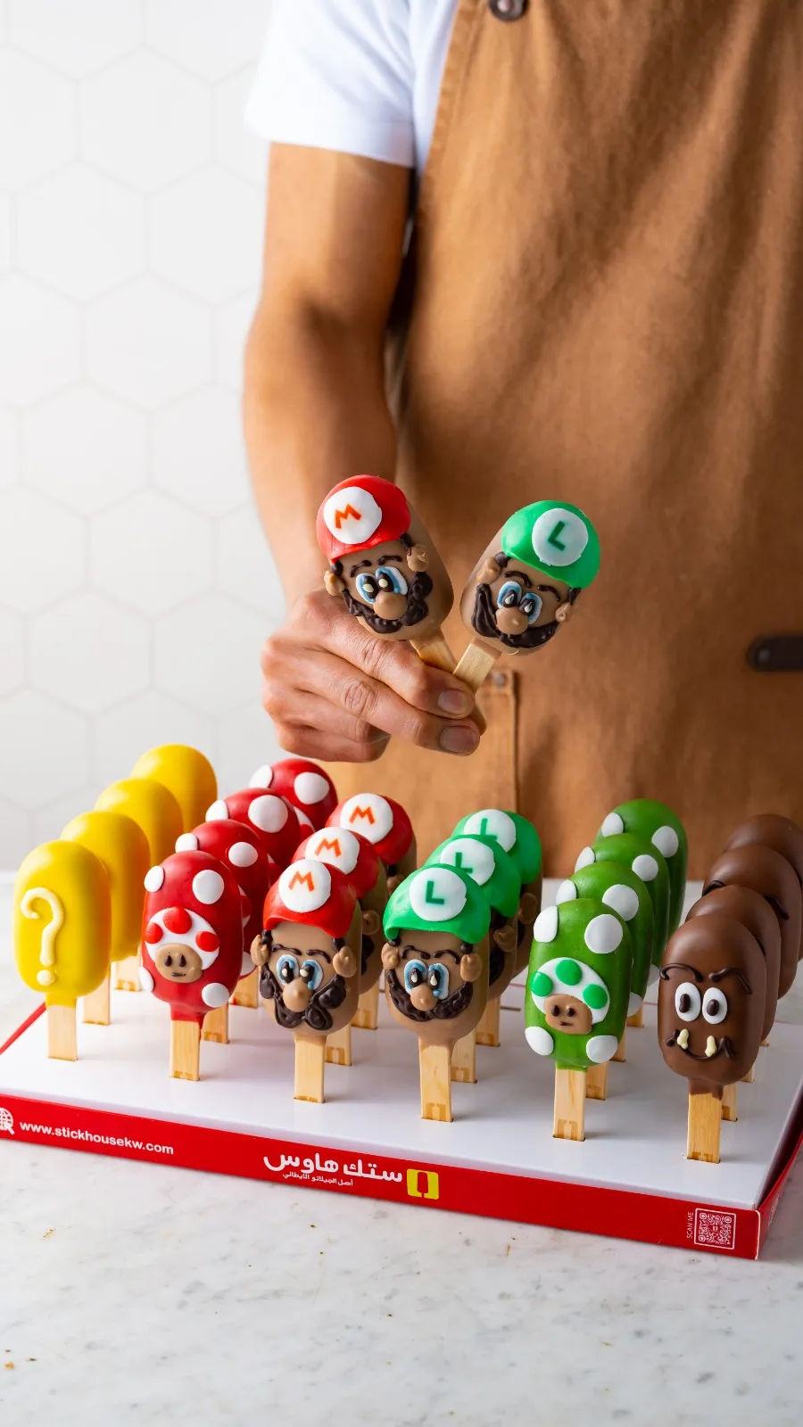 Cake stick Mario Box