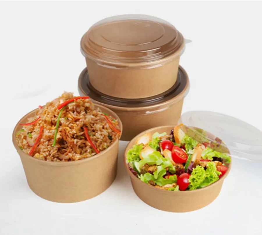 OFFER 10 PCS ROUND kraft paper CONTAINERS