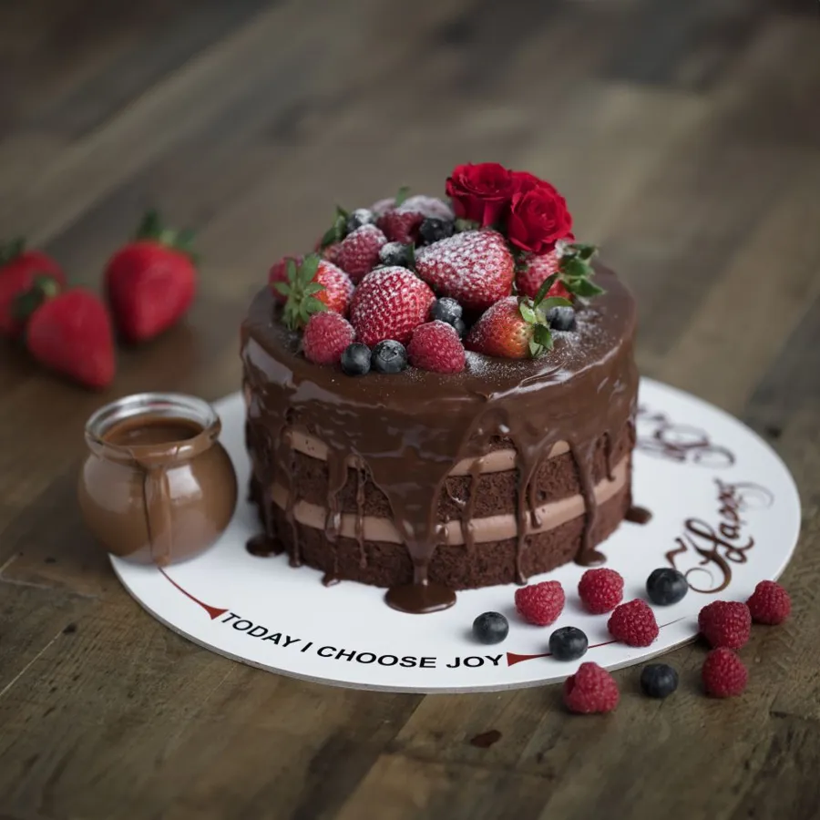 CHOCOLATE BERRIES CAKE