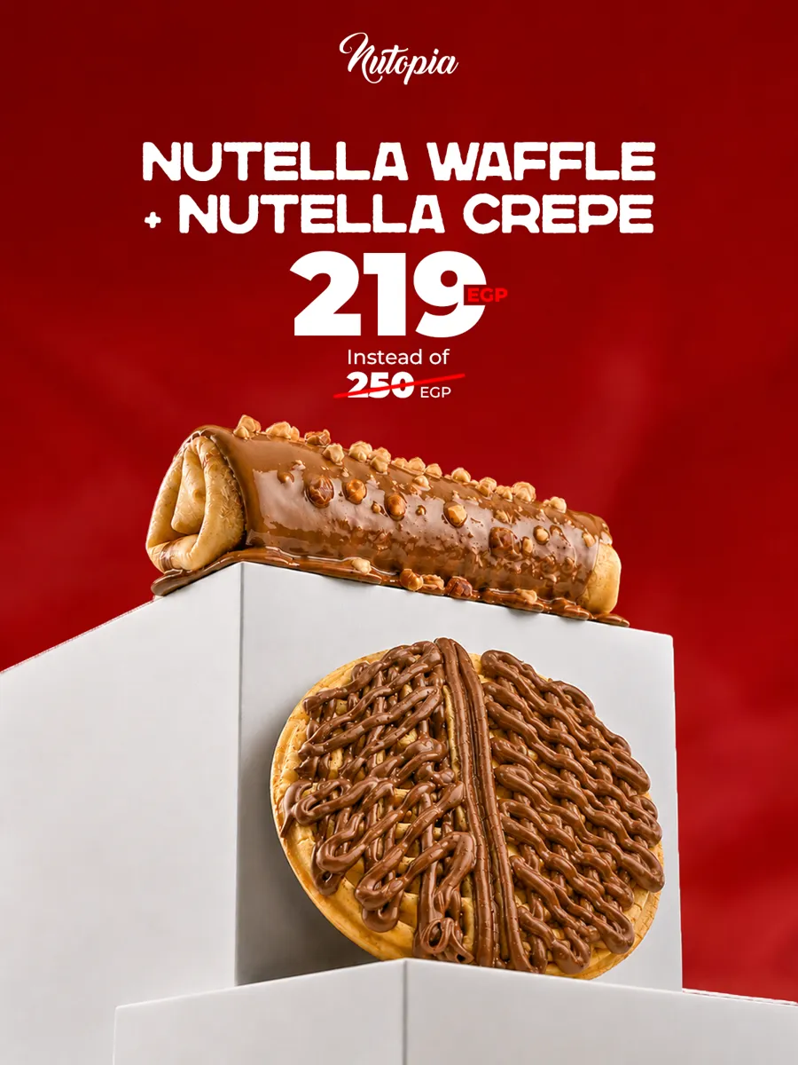 Nutella Waffle + Nutella Crepe