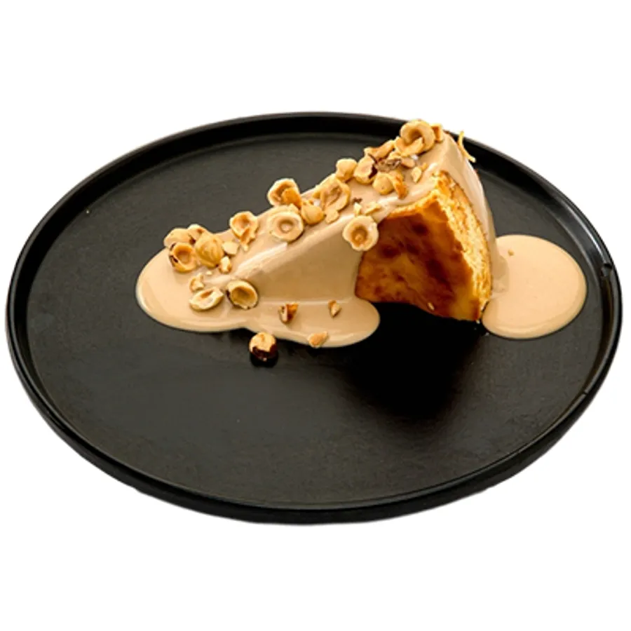 El Mordjene Hazelnut Cream San Sebastián cheesecake