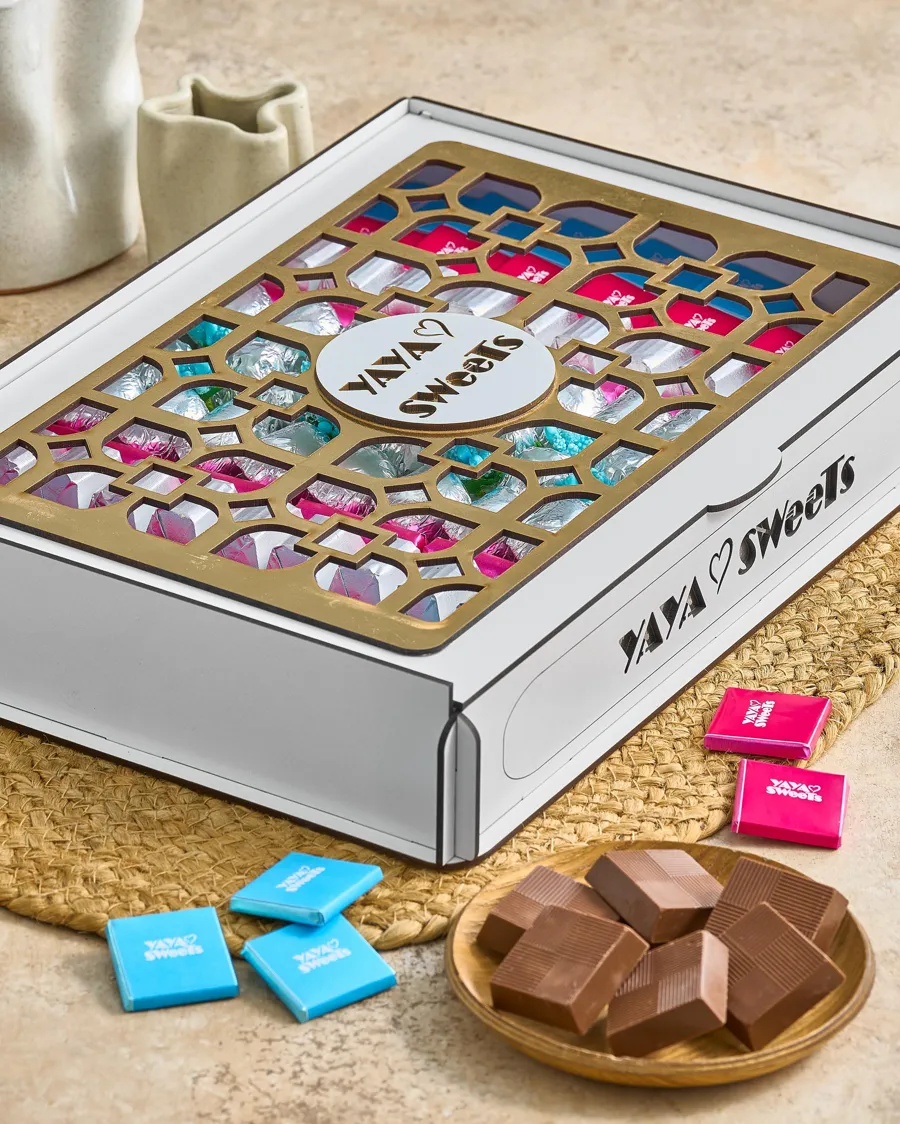 White Wooden Chocolate Box