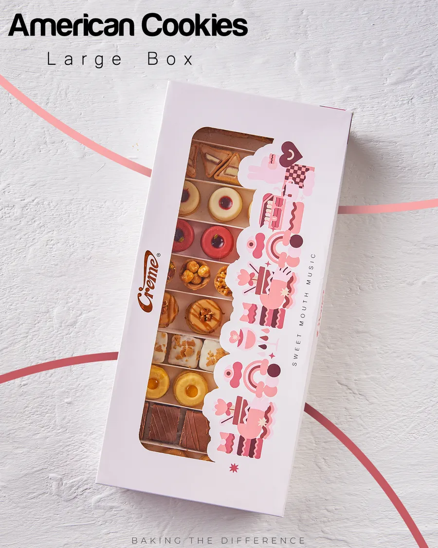 Large American Cookies Box