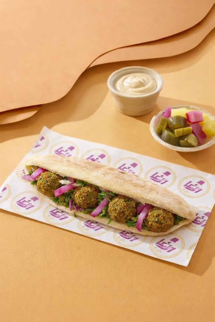 Falafel sandwich bun