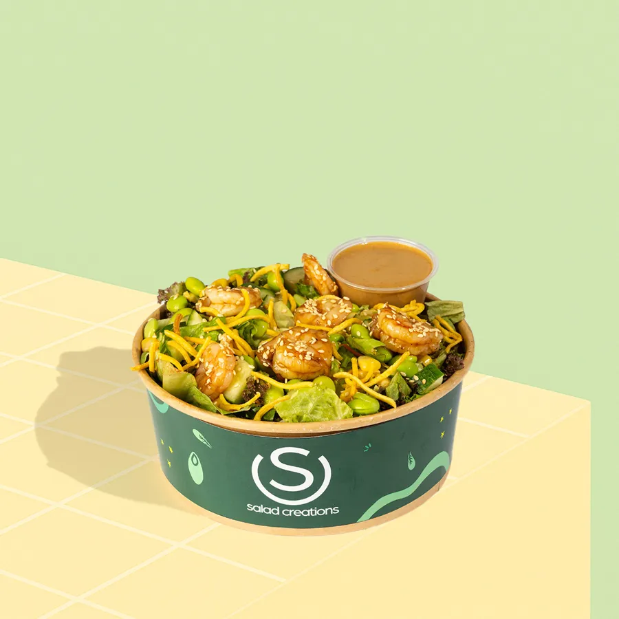 Ginger Teriyaki Shrimp Salad
