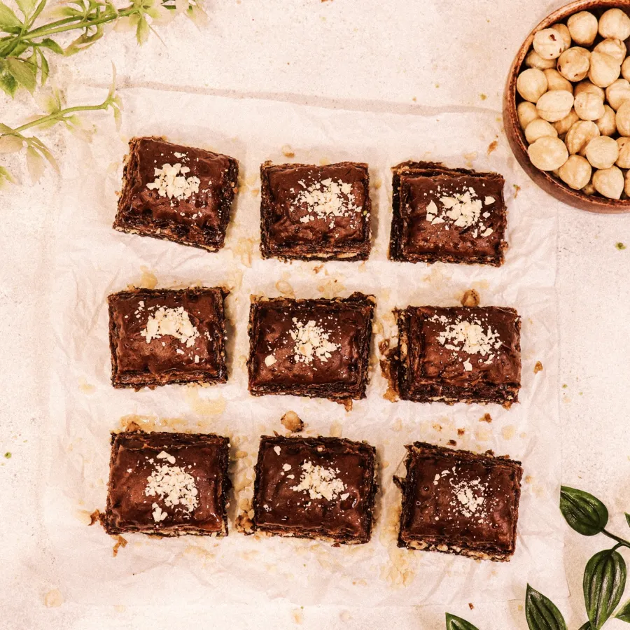 Chocolate Baklava With Hazelnut