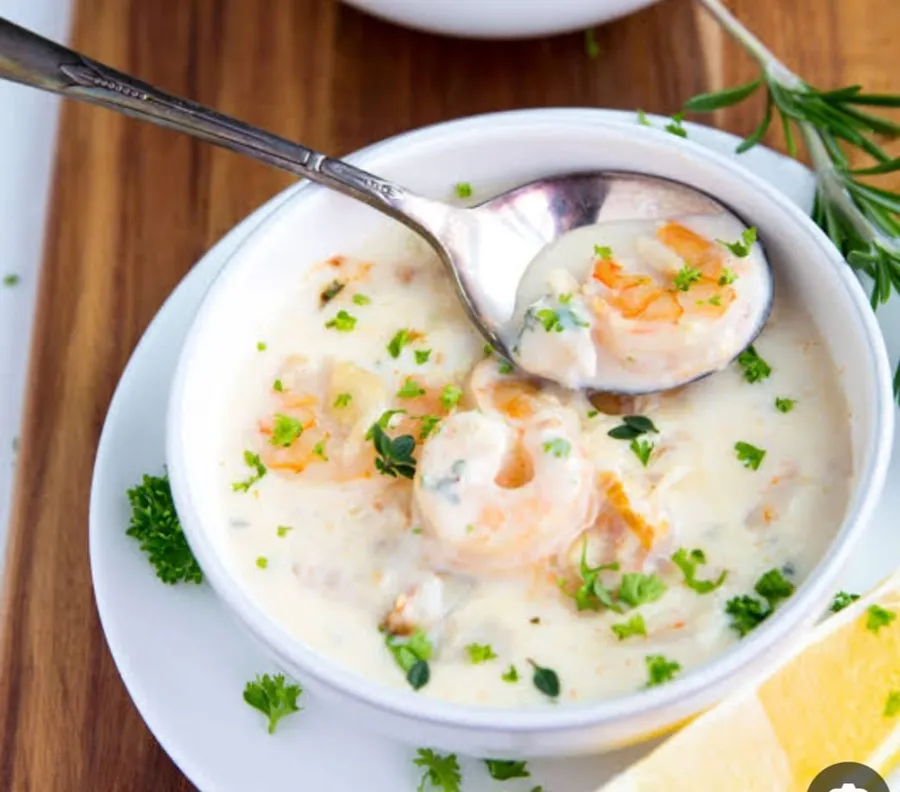 Sea food soup cream