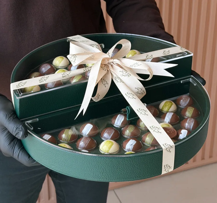Green 2 stand tray