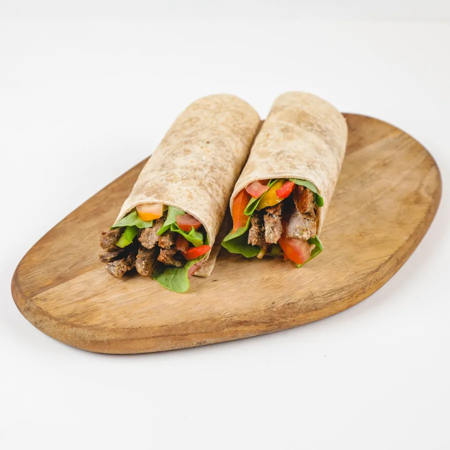 GRILLED BEEF AND PEPPER WRAP