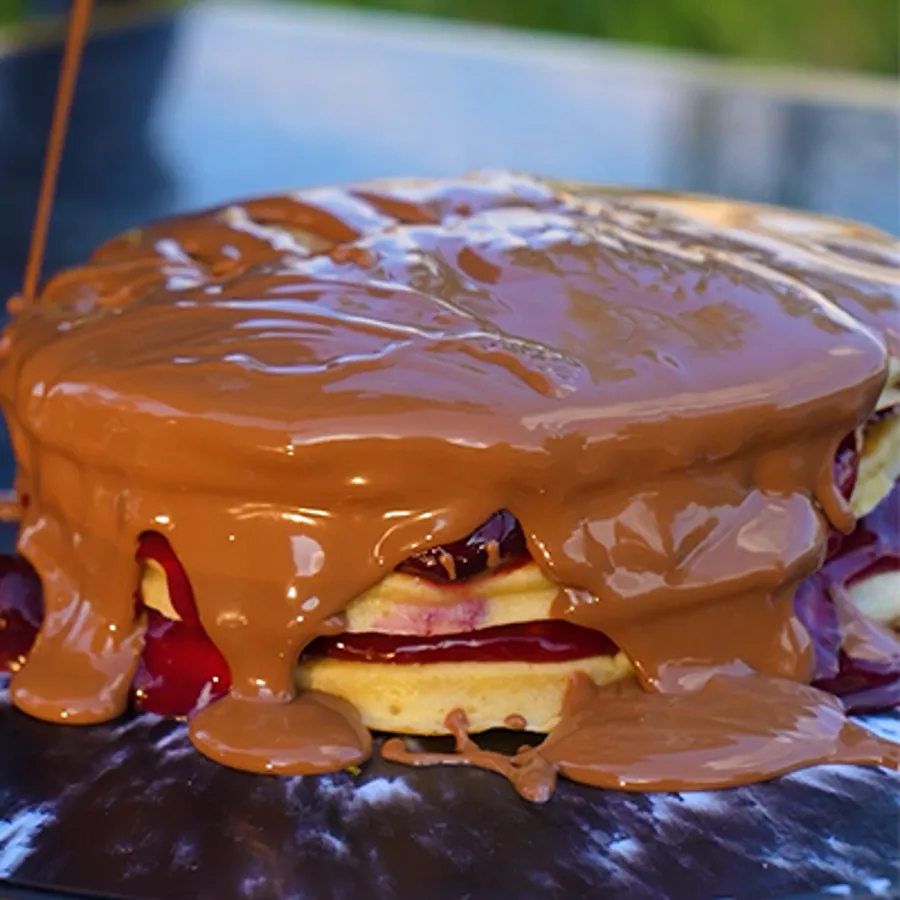 Chocolate Berries Pancake