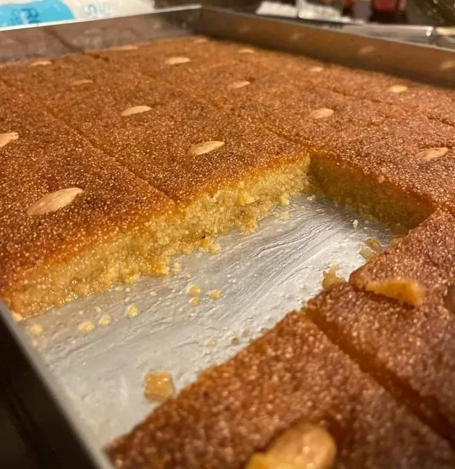 Almond Basbousa