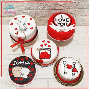 Valentine cakes